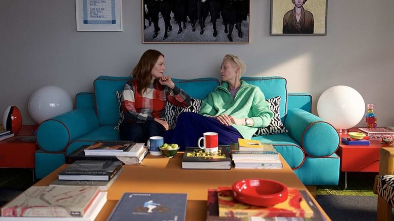 Julianne Moore (left) and Tilda Swinton in The Room Next Door.