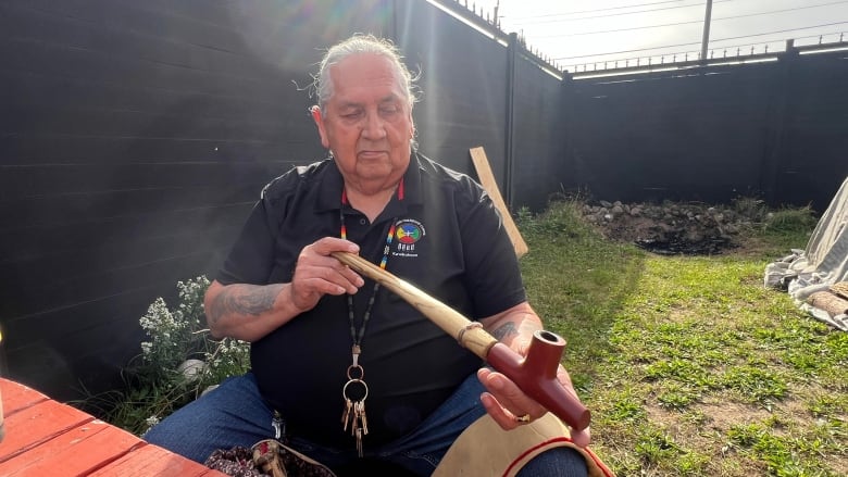 Now 71, Michael Hopkins has been a fire keeper for 42 years. It can take up to 10 years to learn how to become a fire keeper. 