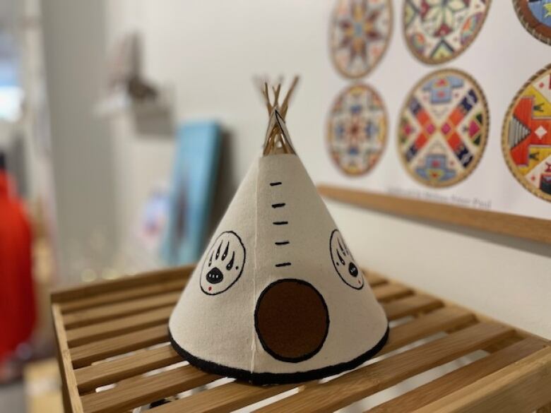 Small wigwam in Indigenous store.