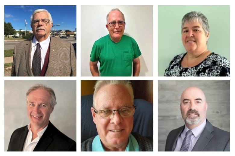 A collage of photos of the candidates running in the Ward 5 byelection.