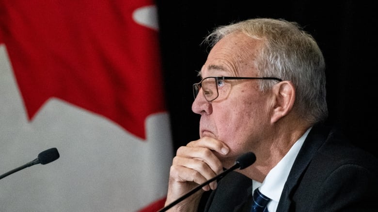 Minister of National Defence Bill Blair appears as a witness at the Foreign Interference Commission in Ottawa, on Friday, Oct. 11, 2024.