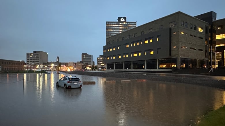 City street flooded