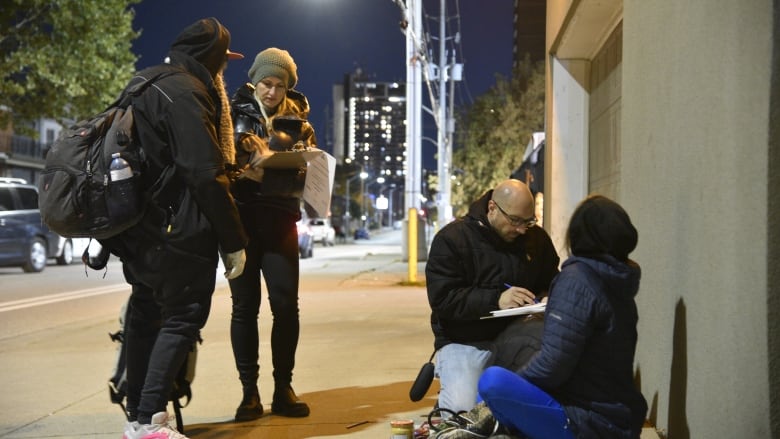 Two people with clipboards