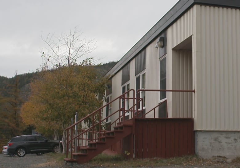 one storey school with stairs 