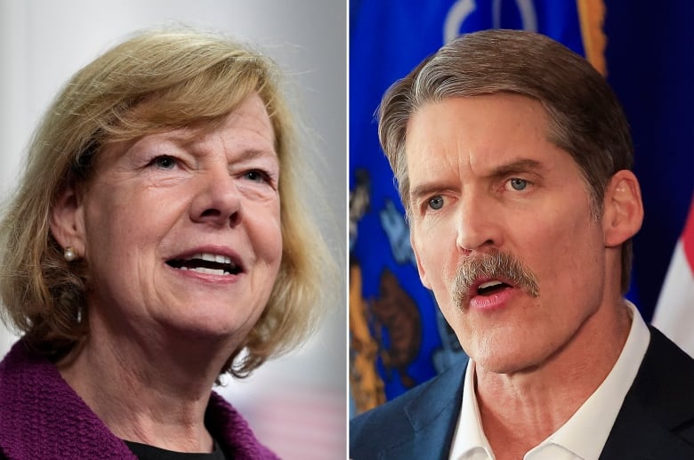 A light-haired older woman and a dark haired man with a mustache are shown in separate photos that have been combined.