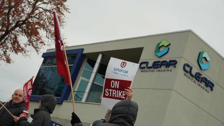 Clear Medical Imaging unionized staff have been on strike in Chatham-Kent and Windsor-Essex since. Oct. 25, 2024.