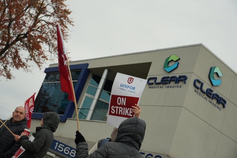 Clear Medical Imaging unionized staff have been on strike in Chatham-Kent and Windsor-Essex since. Oct. 25, 2024.