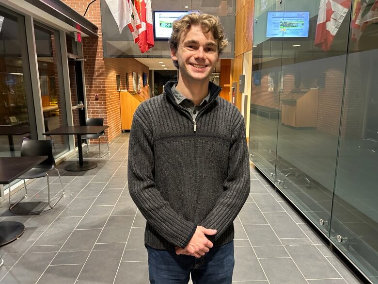 Oliver Batchilder is studying food insecurity in rural areas of PEI at Mount Allison University.