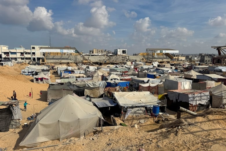 A tent camp.