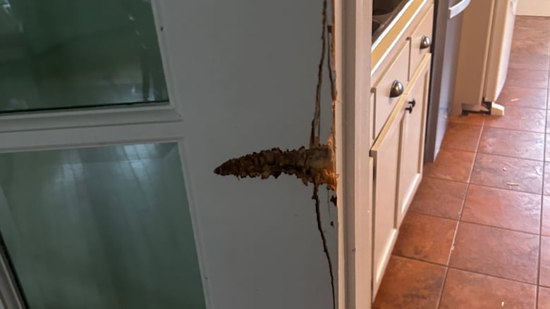 damaged door