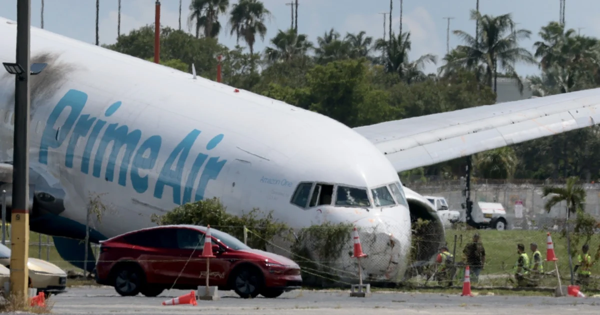 Five Airline Workers Killed After Amazon Cargo Plane Overruns Miami Runway