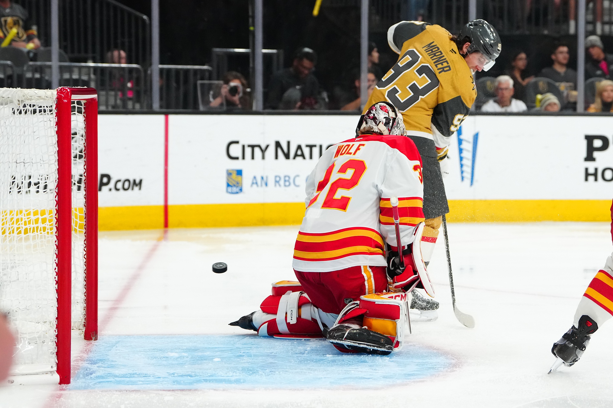 Frost Ties Career High But Flames Fall Short in Vegas