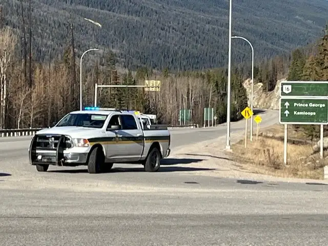 Highway 16 West of Jasper Shut Down by Major Rock Slide