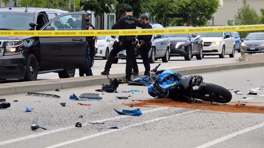 Okotoks Motorcycle Crash Claims Young Life; Road Closure Disrupts Evening Commute