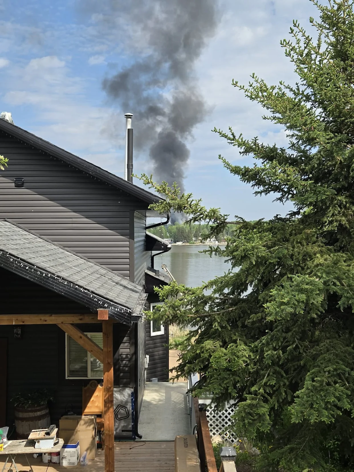 Wildfire Forces Mass Evacuation West of Barrhead as Flames Threaten Homes